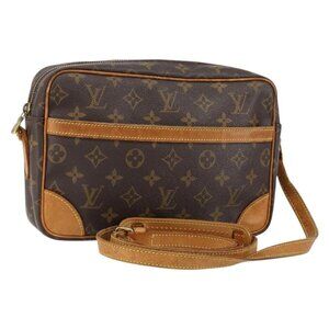 Authentic LOUIS VUITTON Monogram Trocadero 27 Shoulder Bag M51274 LV